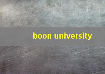 boon university